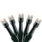 20ct. Warm White LED Wide Angle Christmas String Lights with Green Wire